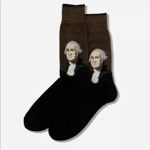 Hotsox Famous Artist Series Mens George Washington Crew Socks Size 10-13 - Picture 2 of 9